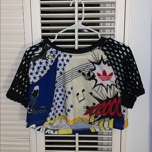 Adidas/Nørgaard women’s super crop tee size small.